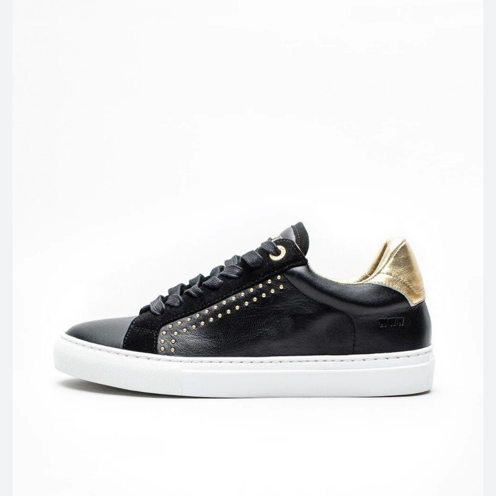 Zadig and Voltaire Embellished Leather And Suede Sneakers